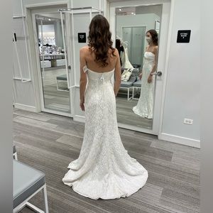 Ivory Strapless Wedding Dress